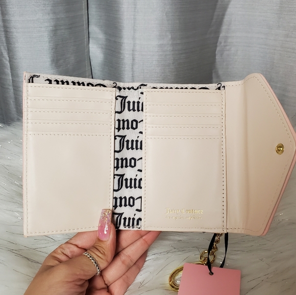 JUICY COUTURE embossed macroon backpack and wallet set - Picture 7 of 9